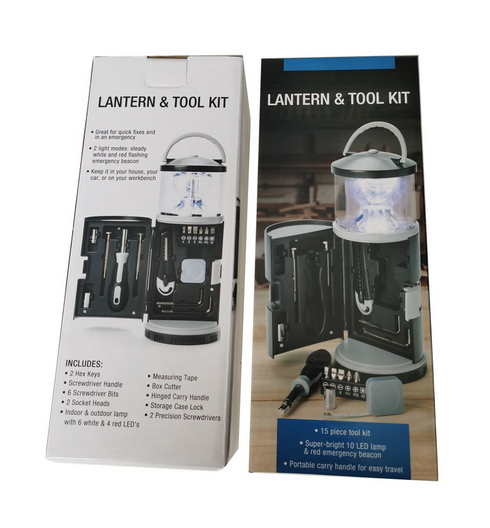 Lantern & Tool Kit - 15 Piece
