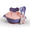 Baby Feeding Suction Bowl Set - Pink, Purple