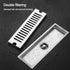 Bathroom Trap Drain Linear Shower Floor Drain 10x30cm