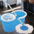 Magic Spin Mop And Plastic Bucket Set Rotating 360 -blue