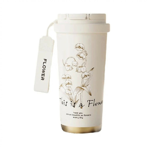 Beautiful Flower Insulated Coffee Cup