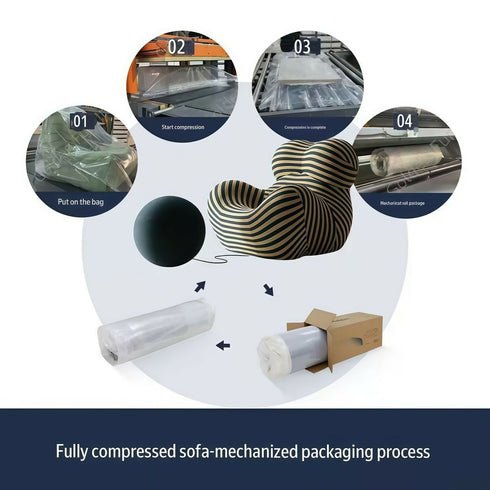 Modern Fully Compressed Luxury Sofa with High-Quality Memory Foam