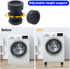 4 Adjustable Legs Multifunctional Shock Absorbing Pad for Enhanced Stability Anti-Slip Rubber Pads for Washing Machine