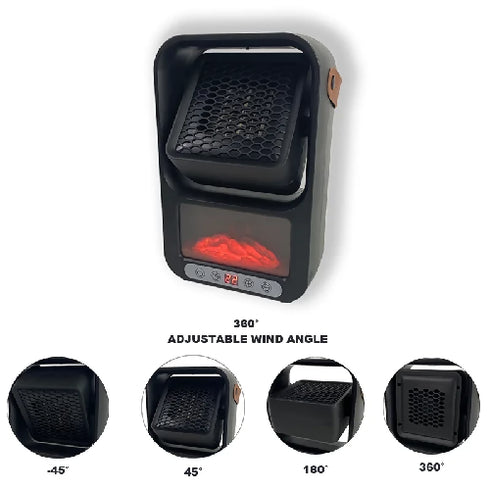 Handle Mini Fire Heater 110V 220V Table Air Warmer Electric Heater Fan
