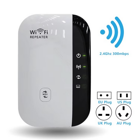 Bltunoed WiFi Signal Amplifier, 2.4GHz, 300Mbps, Effective Range 100 Meters