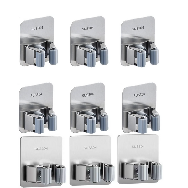 9-Pack Mop and Broom Holder Wall Mount