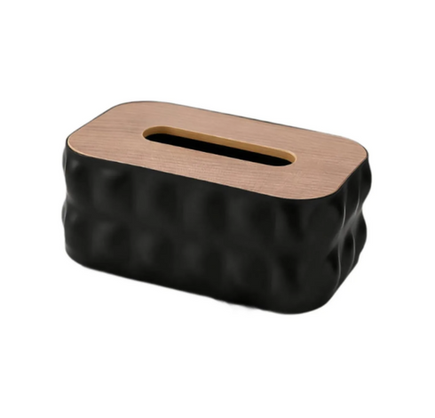 Napkin Holder Creative Decor Tissue Box Cover For Black