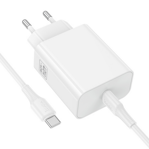 Hoco Source Single Port Charger EU with C Cable