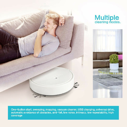 Wireless Smart Cleaning Robot Vacuum Cleaner, Wet and Dry Mop, Smart Home Appliance, Electric Sweeper