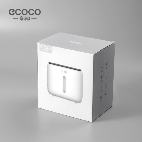 Ecoco Paper Tissue Boxes Plastic Storage Singlelayer Simple Tissue Box.