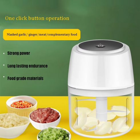 One-click garlic chopper