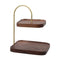 Serving Tray Thanksgiving 2 Tier Cupcake Stand for Centerpiece Dessert