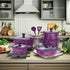 Modern Nobel Nonstick Cookware Set Glass Lid