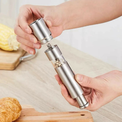 Adjustable Stainless-Steel Salt and Pepper Mill Grinder