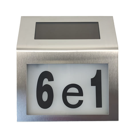 Solar House Number Lamp