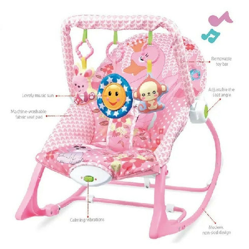 Baby Multi-Function Foldable Music Vibration RockingChair