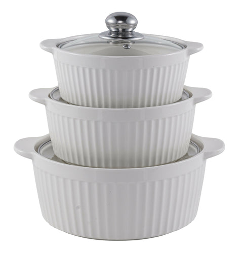 Versatile Cookware Soup Pot Serving Bowl Set