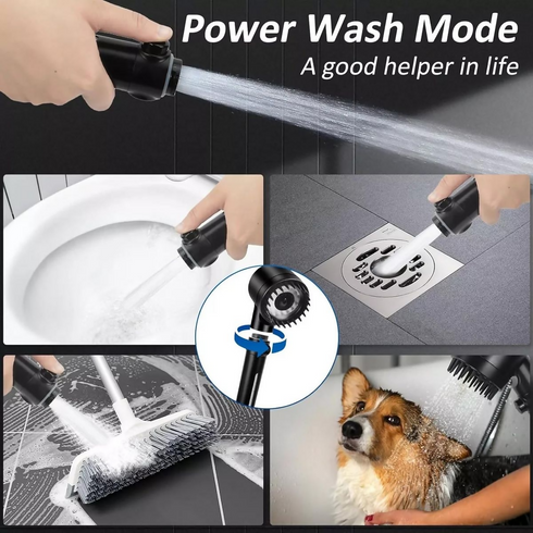Shower Head and Hose Holder Set