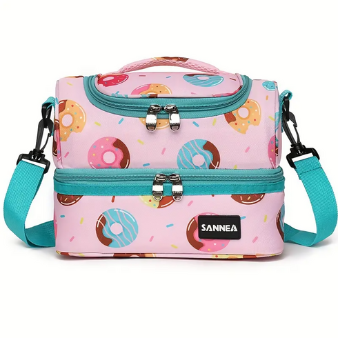 Double Decker Cooler Insulated Lunch Bag