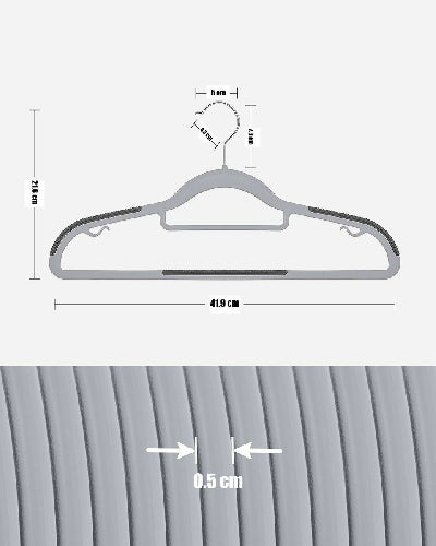 Heavy-Duty Velvet Non-Slip Hangers x30