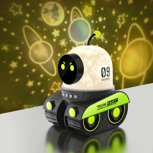 Kids Cartoon Robot Car Projection Lamp