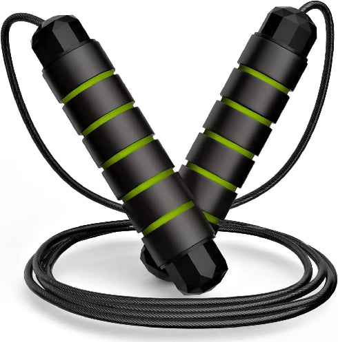 Steel Wire Bearing Skipping Jump Rope Adjustable Foam Handle Jump Rope