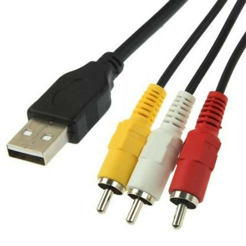 USB TO 3RCA LOTUS MALE CABLE