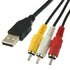 USB TO 3RCA LOTUS MALE CABLE