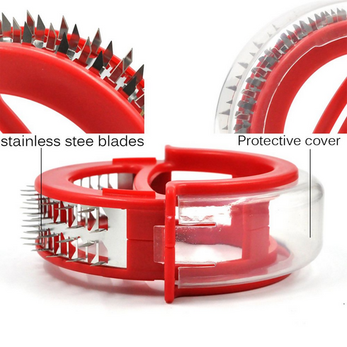 Professional Meat Tenderizer with 48 Stainless Steel Ultra Sharp Blades