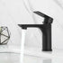 Single Handle Basin Tap Single Hole Mount Basin Mixer Faucets Piece Taps - gun gray