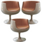 3Pcs Italian Design Leisure Coffee Cup Chair - Orange