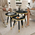 Round Nesting Coffee Table - 3-Tier, Space-Saving
