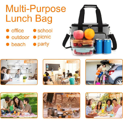 15L Insulated Cooler Lunch Bag