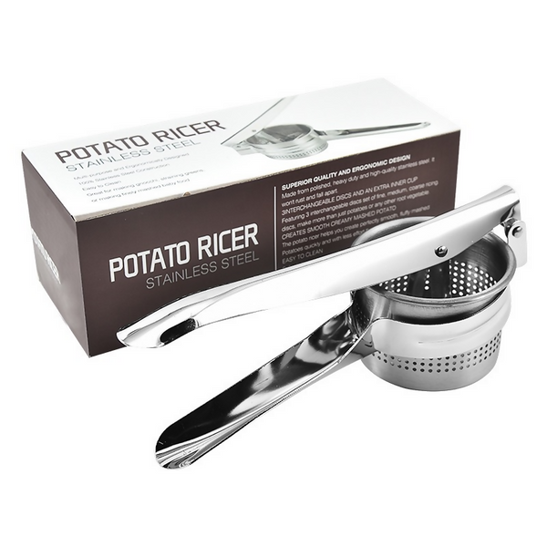 POTATO PRESS STAINLESS STEEL