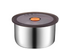 Stainless Steel Snacks Container with Secure Silicone Lid and Portable for School Or Office Use -500ml