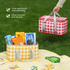 Large Capacity Outdoor Picnic Bag, Home Storage Cooler - Red