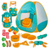 19PCS Kids Camping Toy Set PopUp Play Tent Outdoor&Indoor Pretend Play Gift