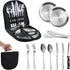 10 Piece Silverware Cutlery Set for Picnic or Camping