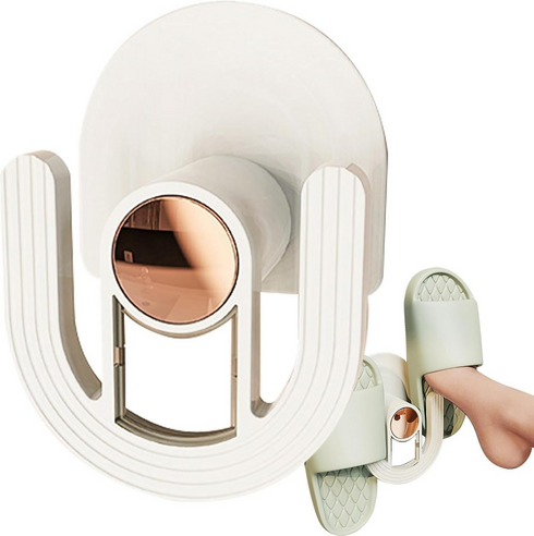 Bathroom Slipper Rack - white