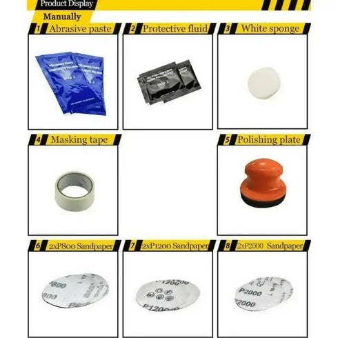 Restoration and De-fogging kit for Car Headlights
