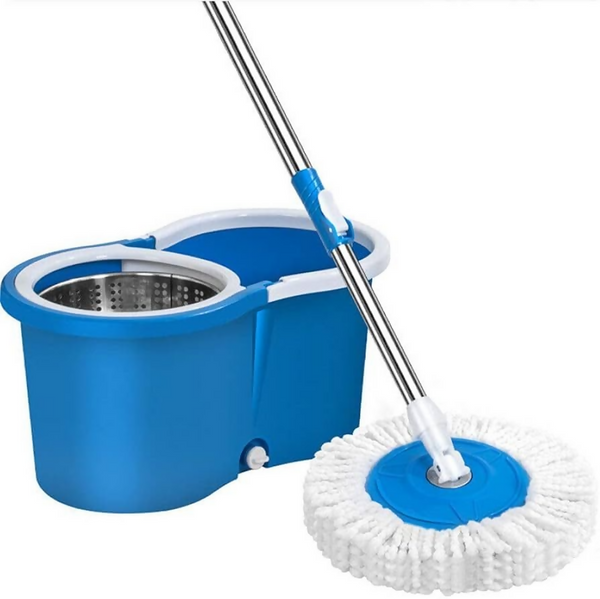 360 Degrees Spin Rotating Mop & Bucket Built-in wringer, Micro Fiber