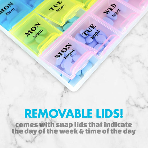 Weekly Pill Organizer 2 Times A Day