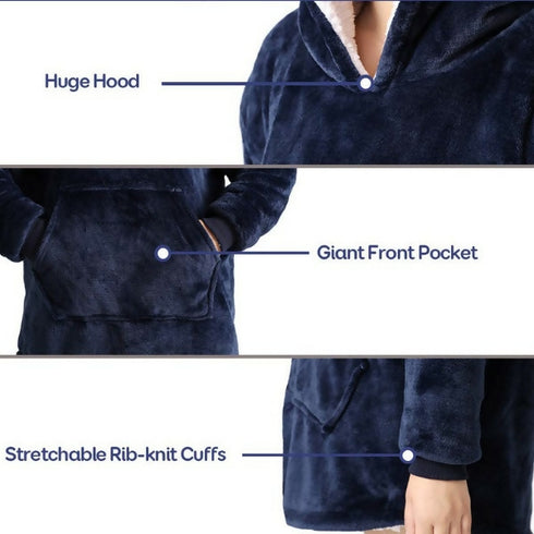 Sherpa Oversize Wearable Blanket Jacket - Kids