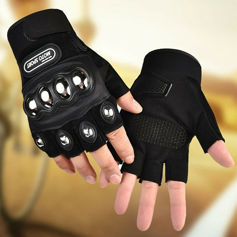 Half-Finger Motorcycle Gloves For Men