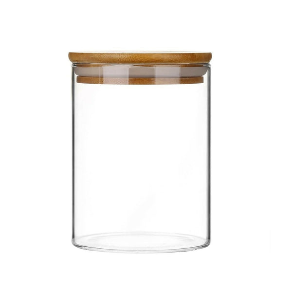 Transparent Borosilicate Glass Food Jar