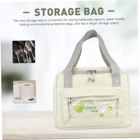 Insulated Thermal Breakfast Lunch Bag - Lemons