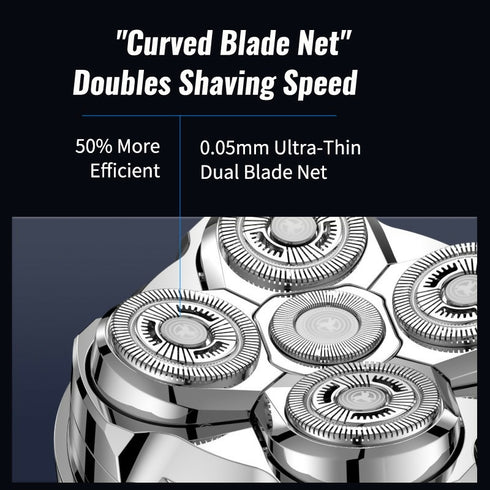 5D Egg Shaped Floating Head Shaver Waterproof Electric Shaver