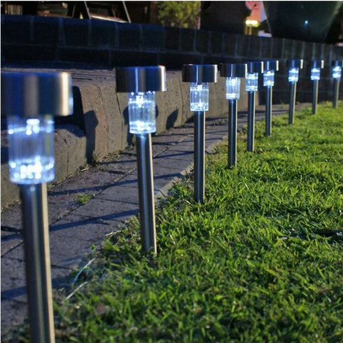 10 Pieces Of Waterproof Solar LED Lights