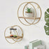 Home Decor Geometric Nordic Wall Hanging Shelf Decoration - Round - M
