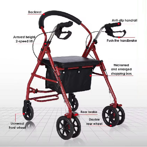 Medical Equipment Foldable Disabled Walk Walker Scooter for Foot Injury